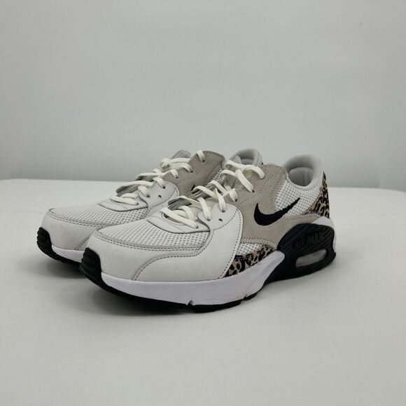NWT Nike HQ2115-100 Leopard Print Air Max Black Swoosh Sneakers US 9.5 - Picture 1 of 7